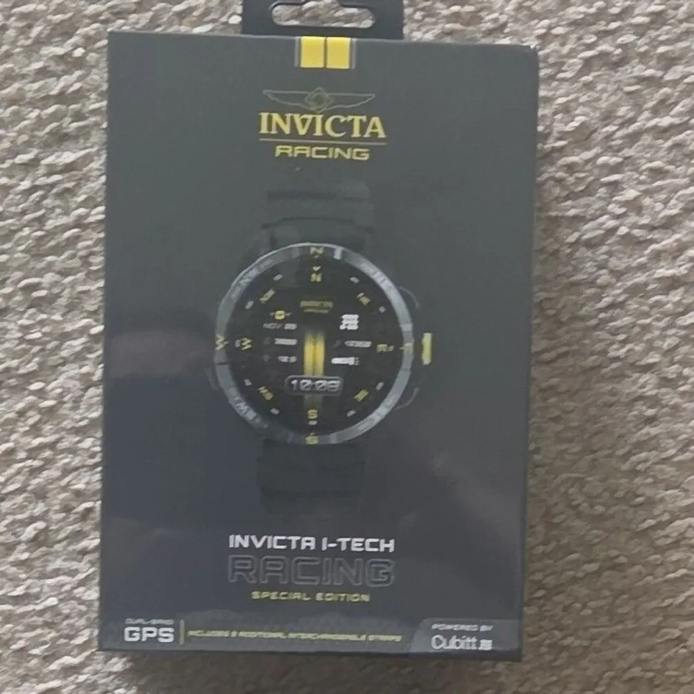 ​Invicta I-TECH Racing Smartwatch ITECH-011 Black 58mm GPS NIB Sealed.